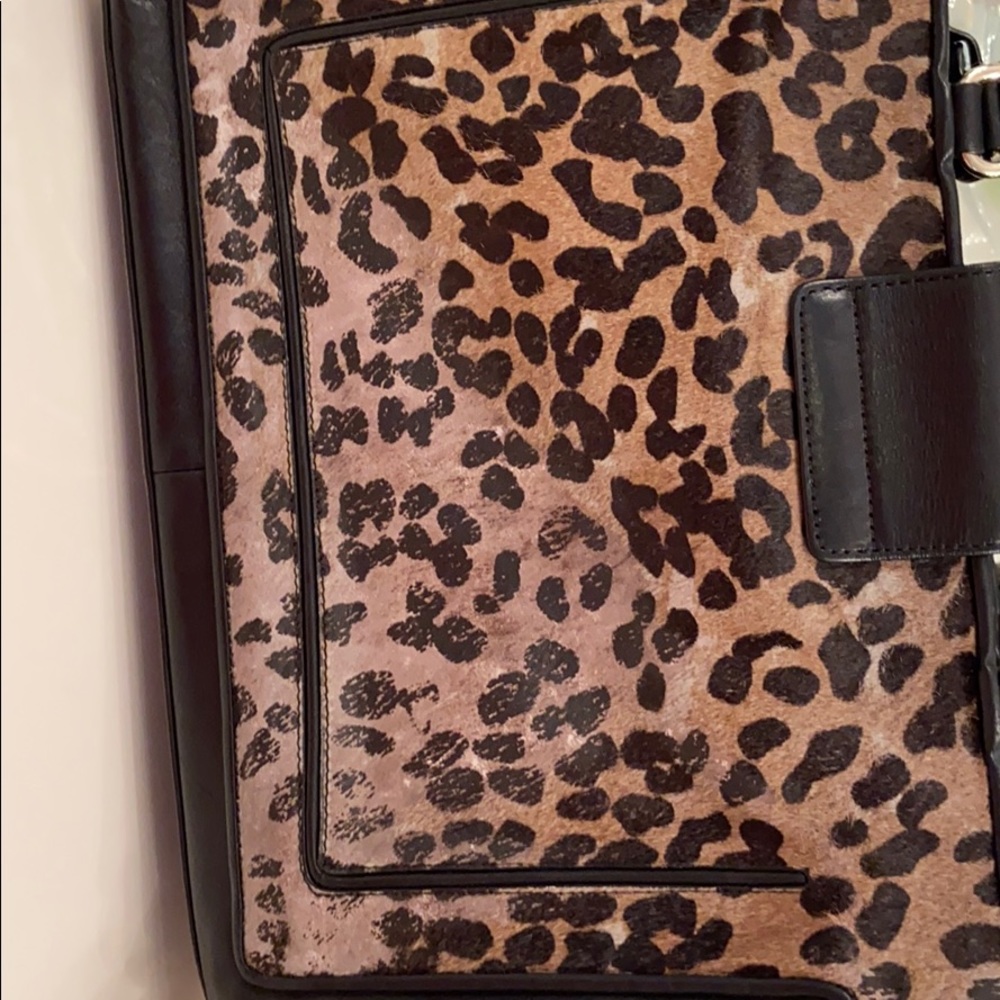Cole Haan leather/calf hair handbag - Picture 7 of 7